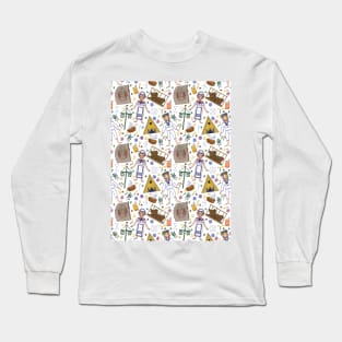 Midsommar Repeat Pattern #4 Long Sleeve T-Shirt